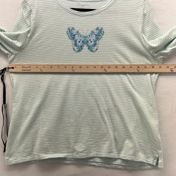 Talbots Butterfly Top Green XLP - Picture 10 of 12